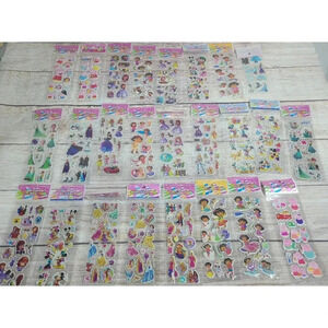Sticker Lot of 25 Peppa Pig Dora Frozen Sofia the First Barbie Mickey and Minnie